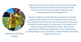 Pastors Tim and Cindly Dudley